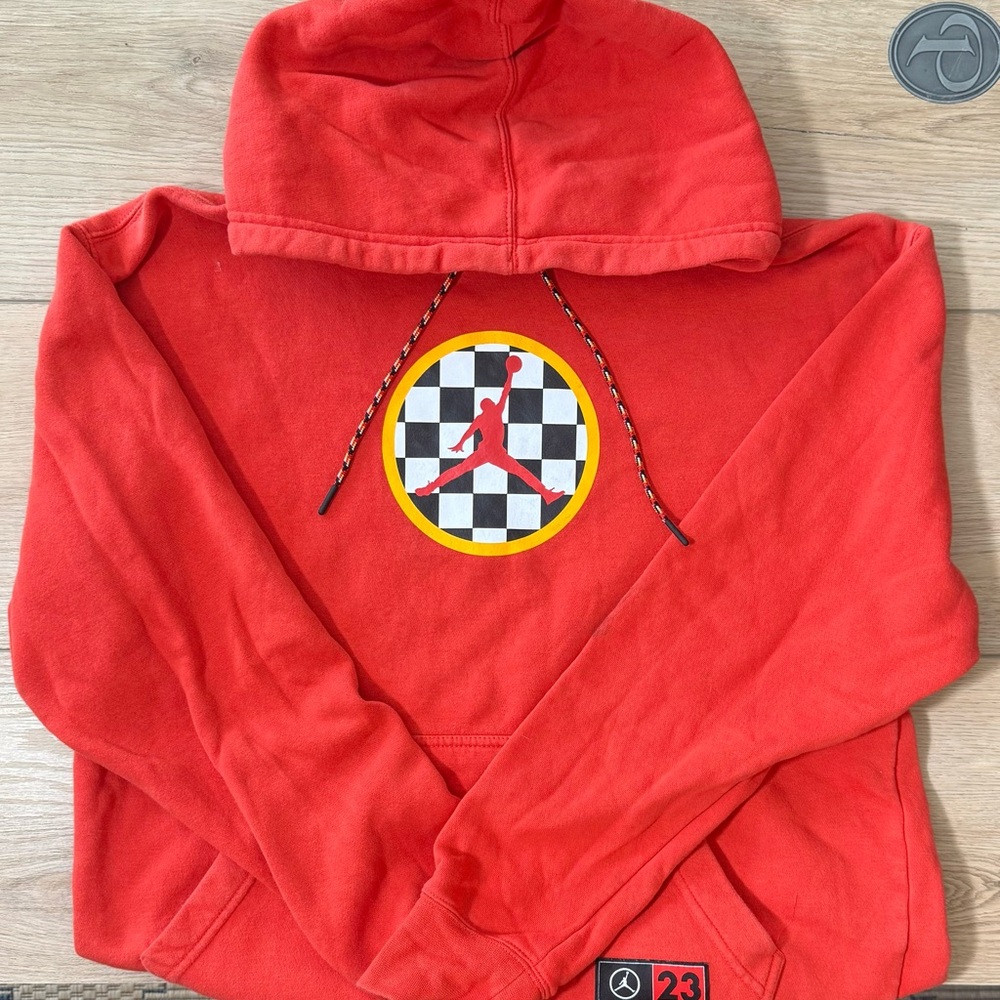 Nike Air Jordan Sport DNA Fleece Pullover Hoodie in Chile Red Mens Size M